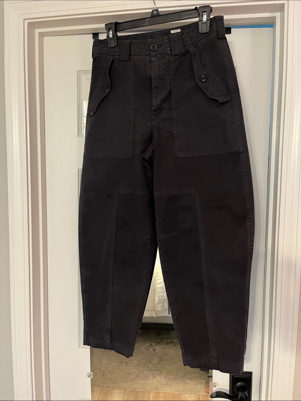 Banana Republic Charcoal Grey Barrel Pants